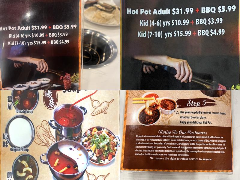 Dragon Hot Pot & BBQ Menu