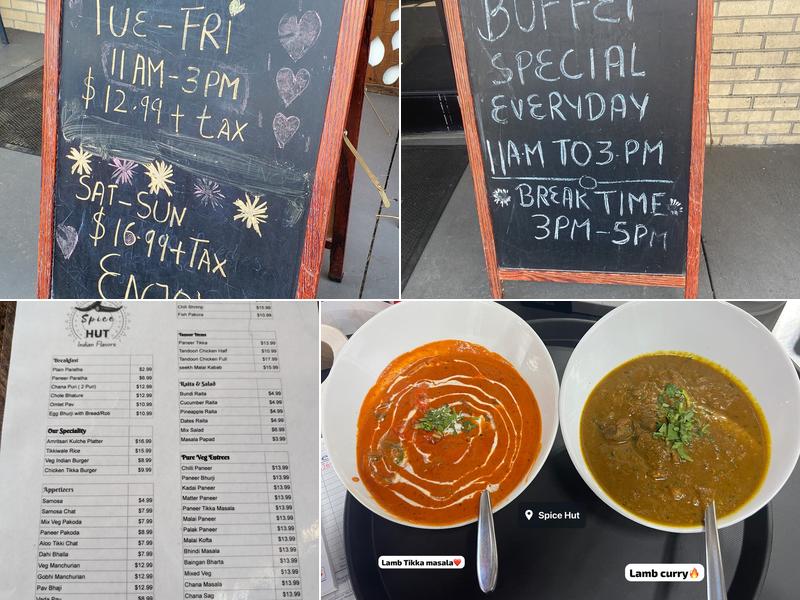 Spice Hut Menu