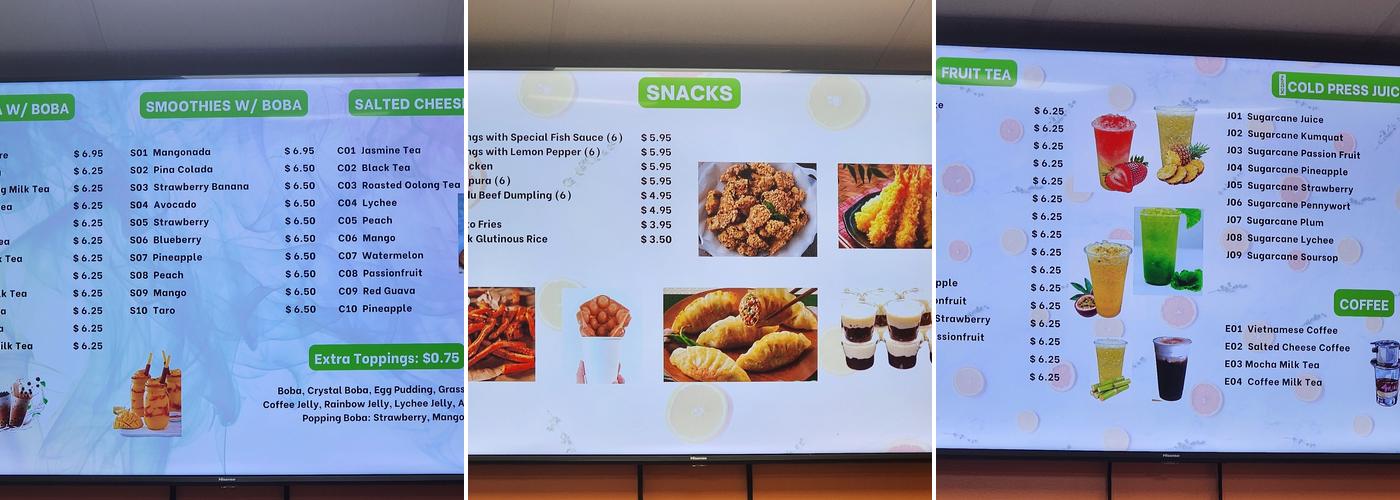Joyful Boba Tomball Menu