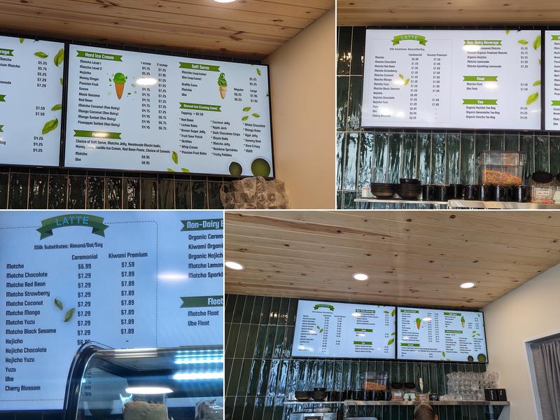 Matcha Cafe Kyoto Menu