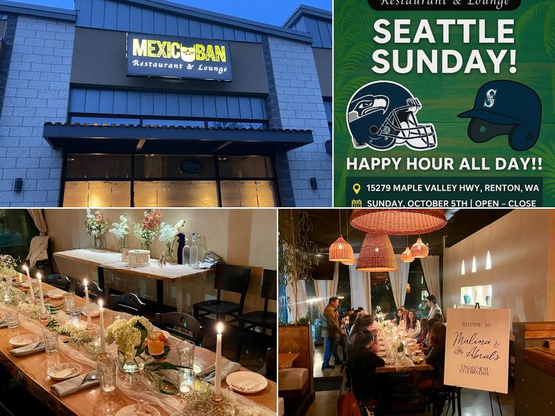 Mexicuban Restaurant & Lounge 15279 Maple Valley Hwy UNIT 100, Renton