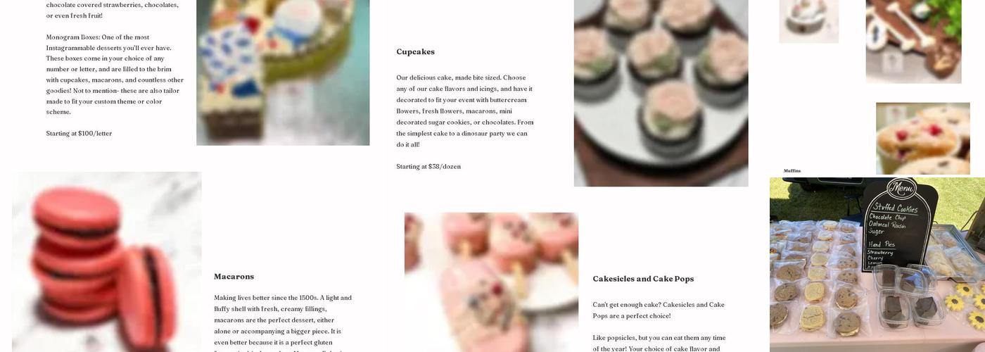 Stacie’s Cookie World & More Menu