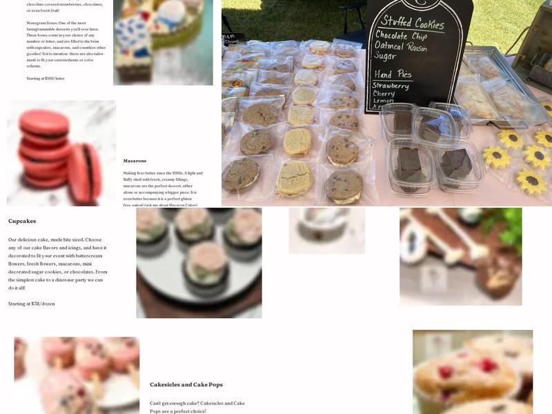 Stacie’s Cookie World & More Menu