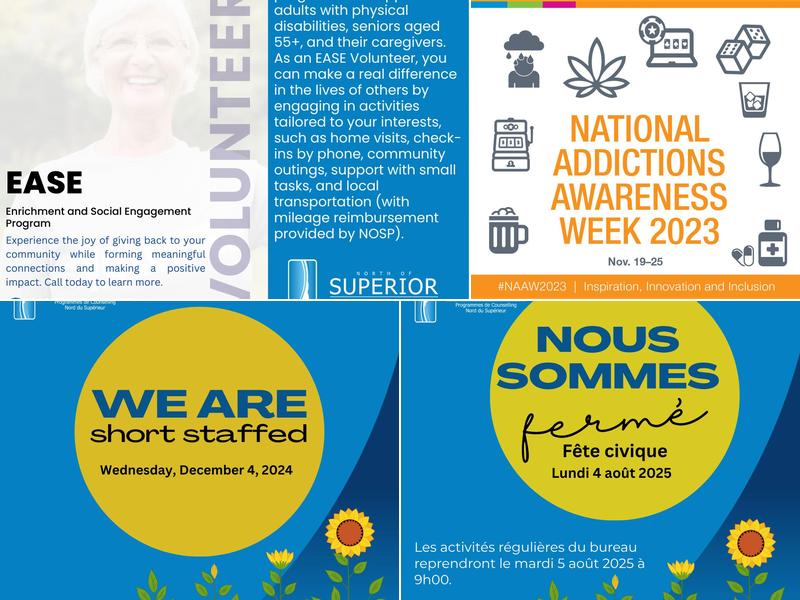 North of Superior Counselling Programs