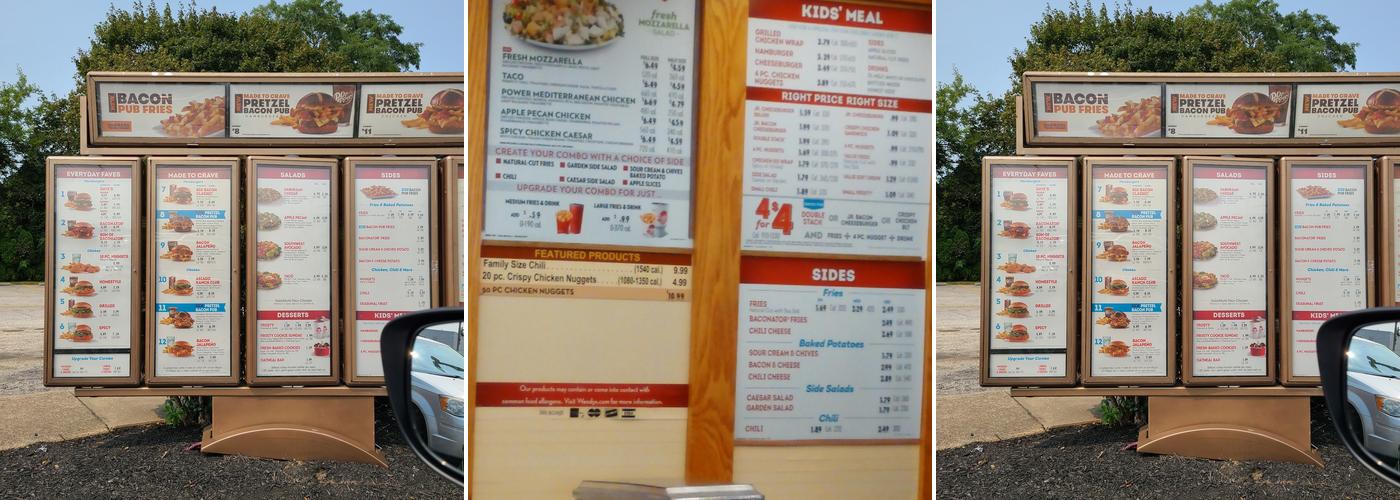 Wendy's Menu