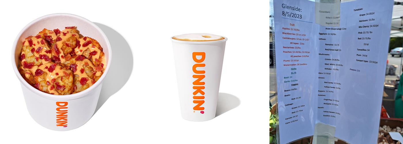 Dunkin' Menu
