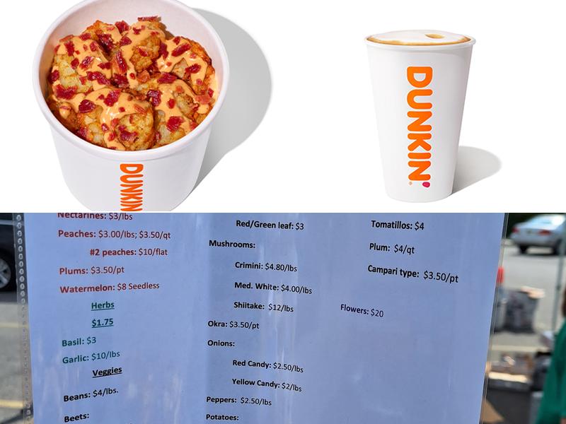 Dunkin' Menu