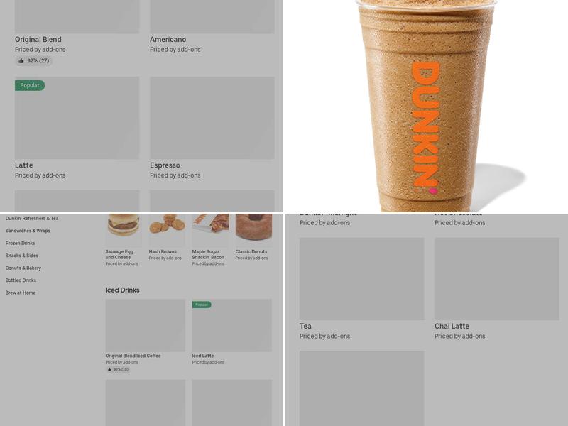 Dunkin' Menu