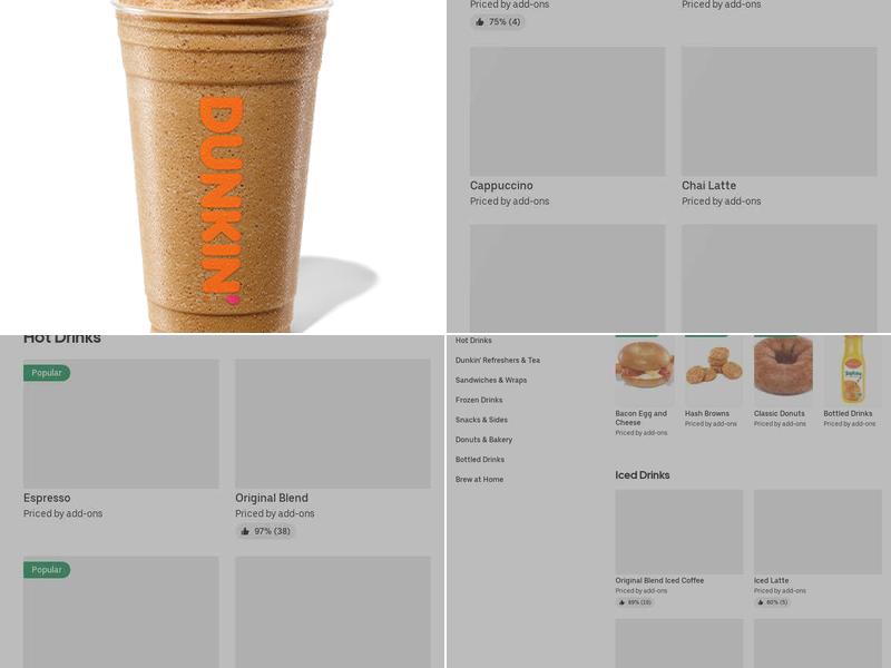 Dunkin' Menu