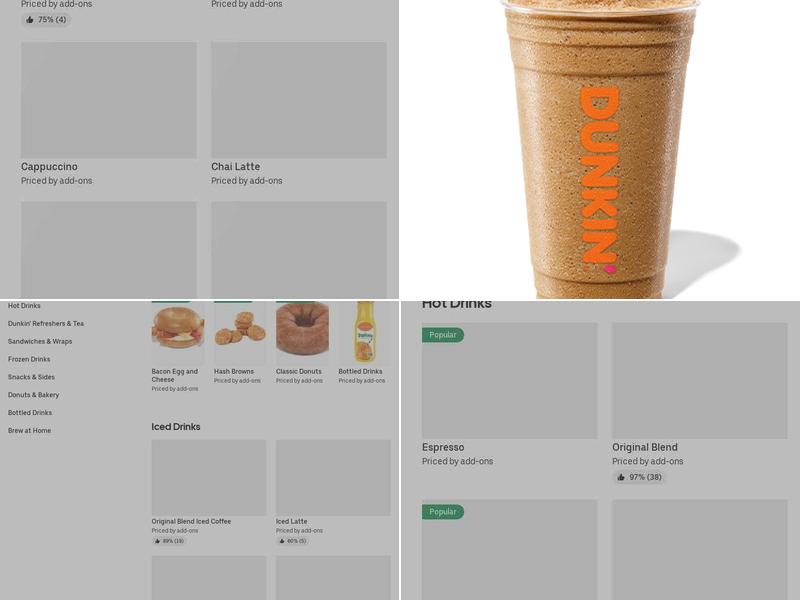 Dunkin' Menu