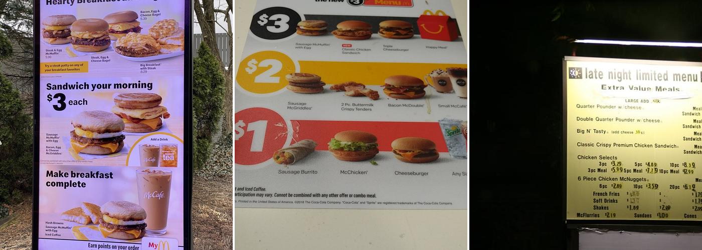 McDonald's Menu