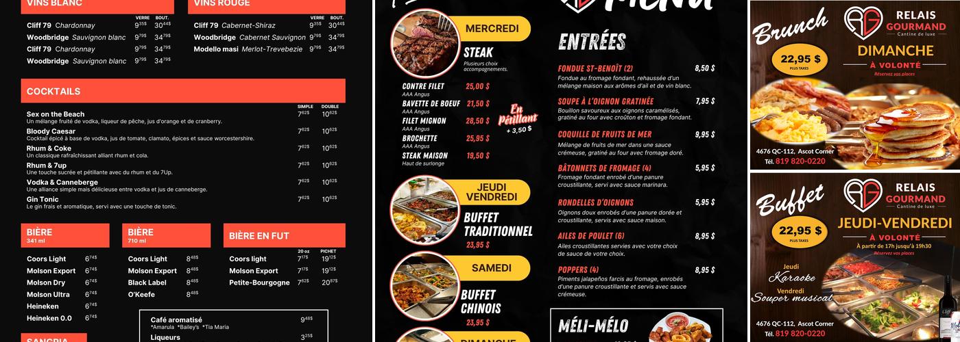 Restaurant Cantine De Luxe Menu