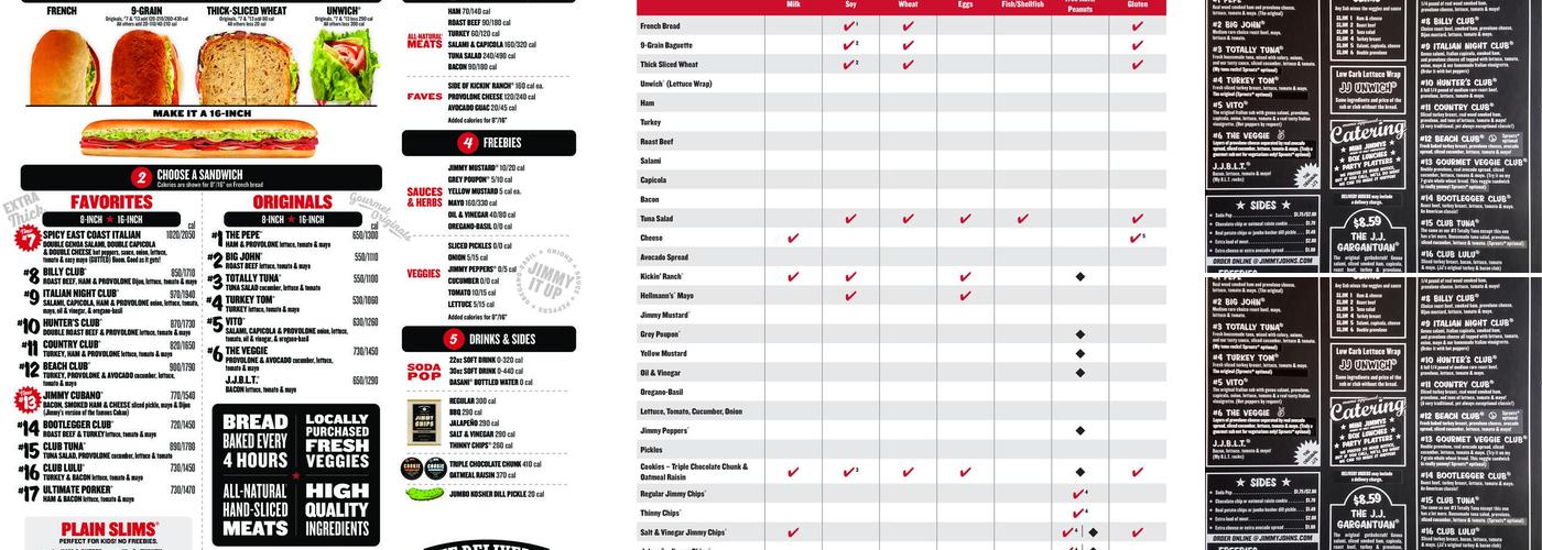 Jimmy John's Menu