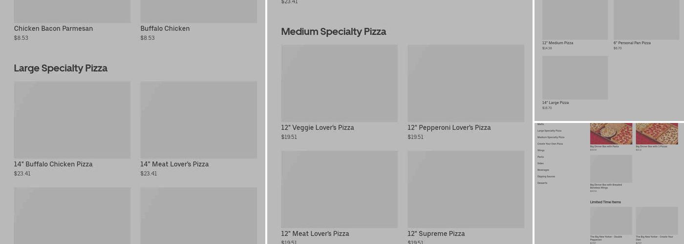 Pizza Hut Menu