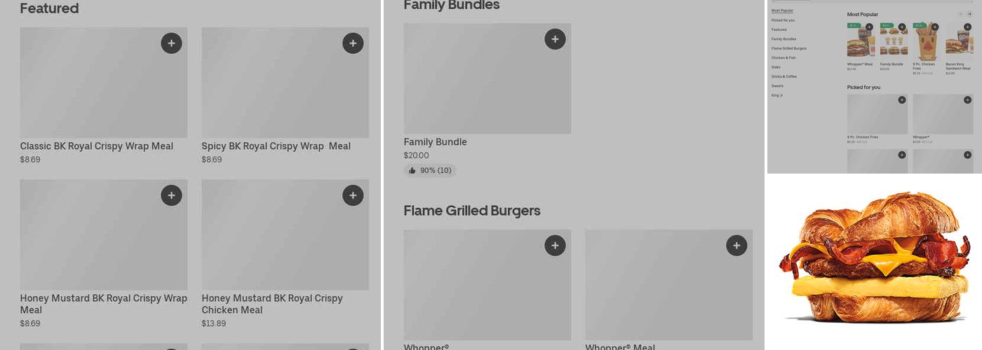 Burger King Menu
