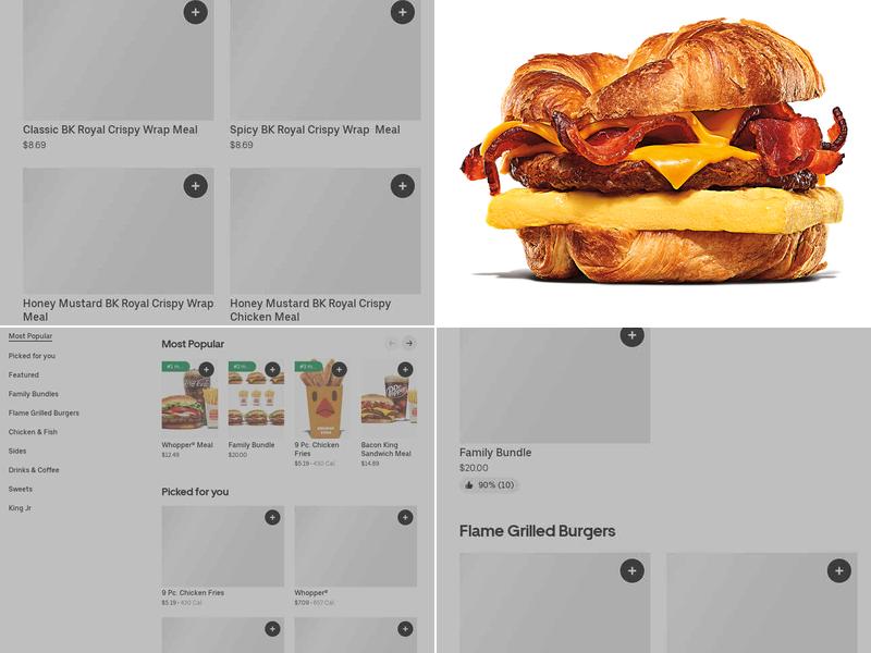 Burger King Menu