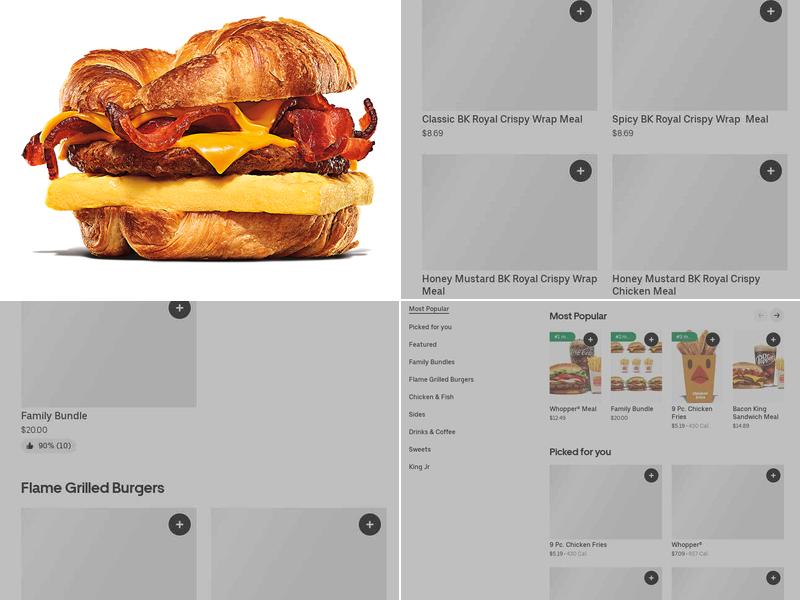 Burger King Menu