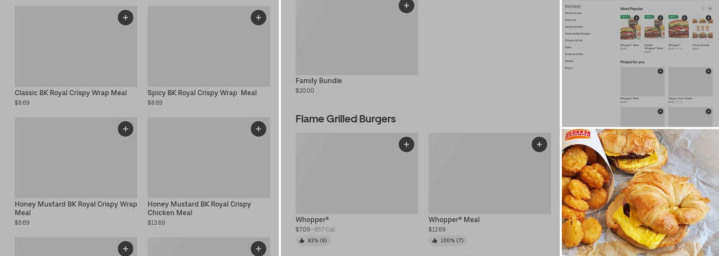 Burger King Menu