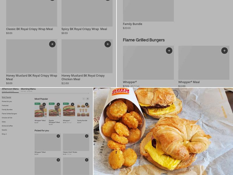 Burger King Menu