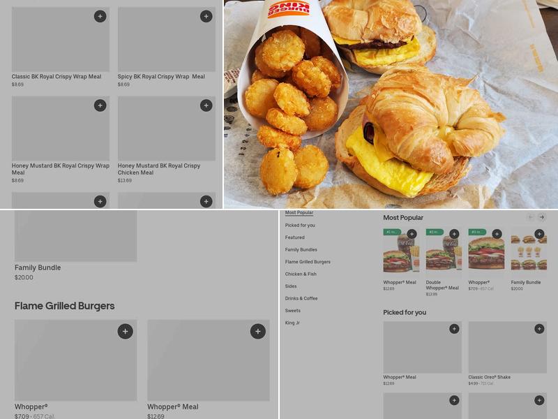 Burger King Menu
