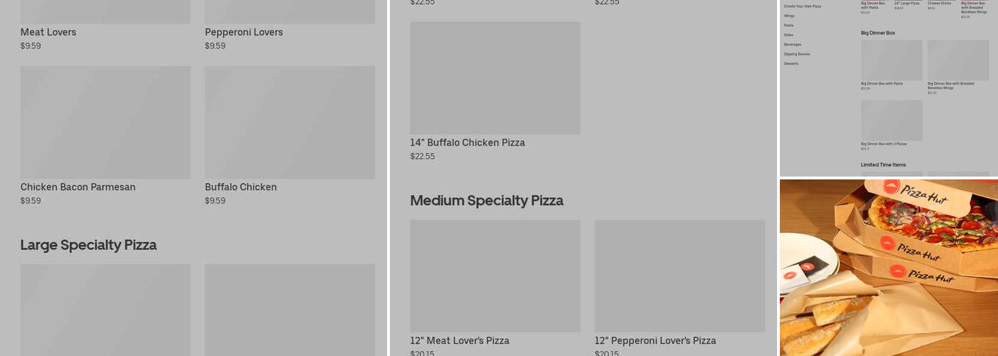 Pizza Hut Menu