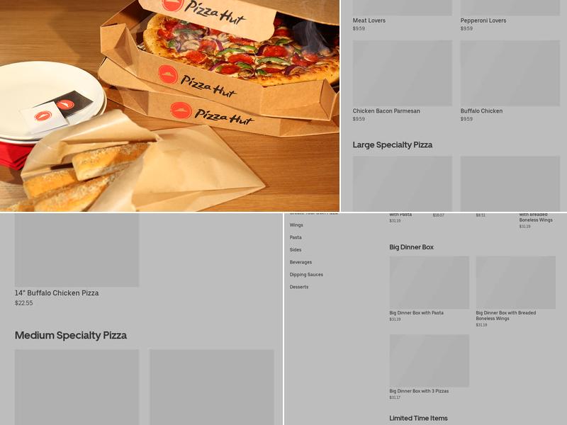 Pizza Hut Menu