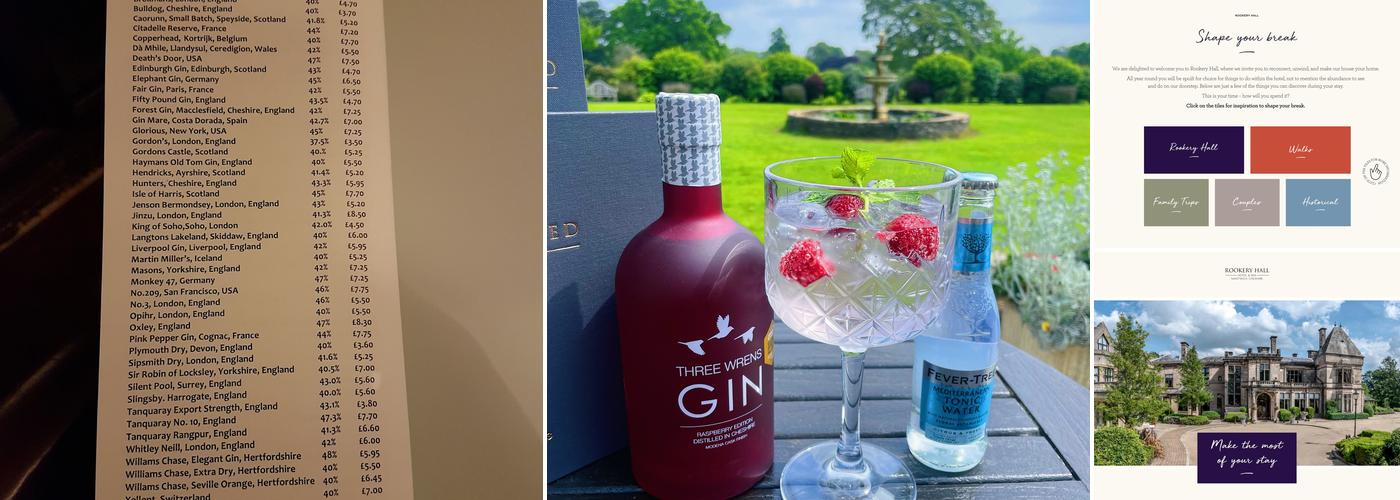 Rookery Hall Hotel & Spa Menu