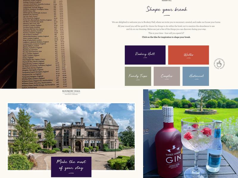 Rookery Hall Hotel & Spa Menu