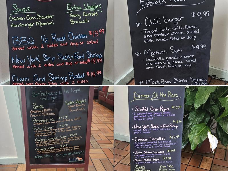 Ephrata Plaza Diner Menu