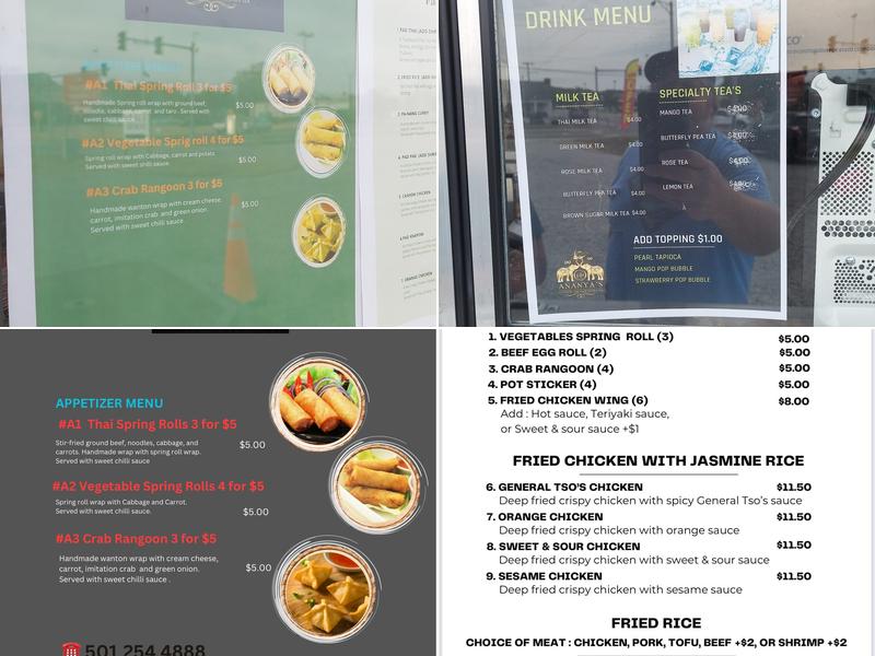 Chinese and Thai cuisine searcy Menu