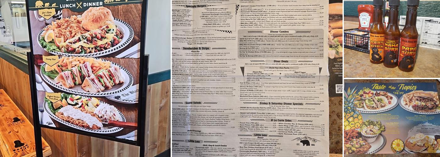 Black Bear Diner Tonopah Menu
