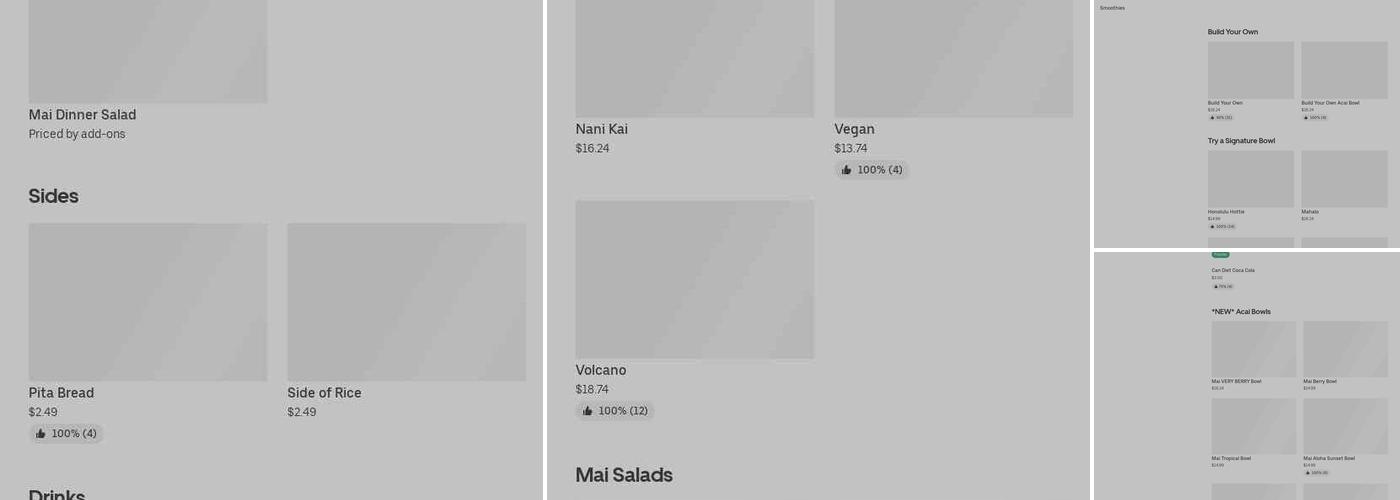 Mai Poke- Downtown Columbia Menu