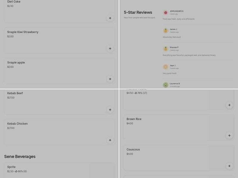 African Queen Cuisine Menu