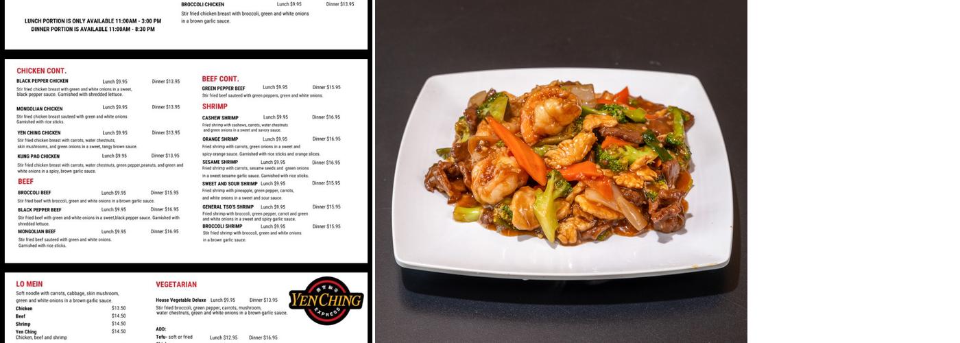 Yen Ching Express Menu