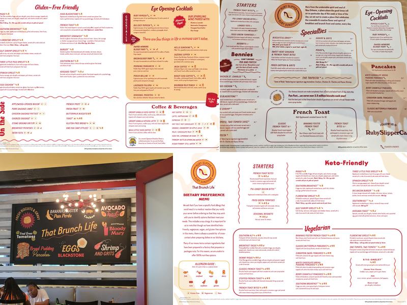 Ruby Sunshine Menu