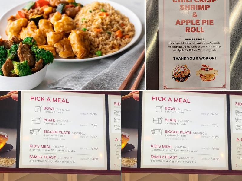 Panda Express Menu