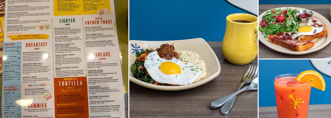 Snooze, an A.M. Eatery Menu