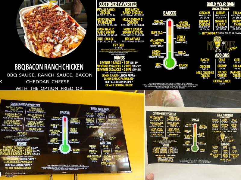 Mr. Fries Man Peoria Menu