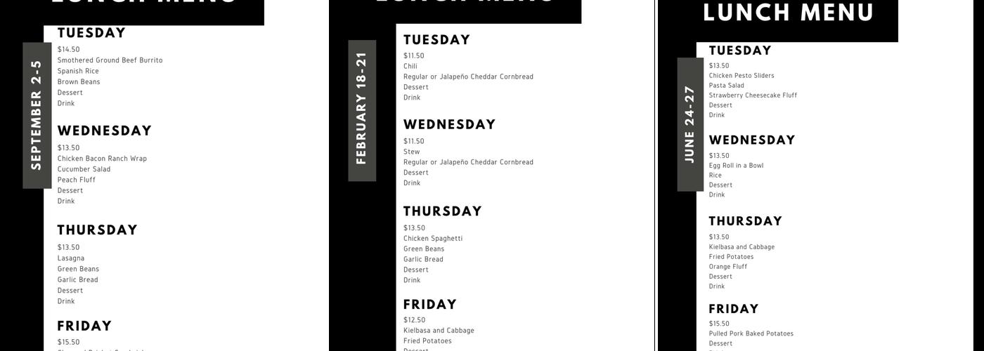 Mamaw’s Kitchen Menu