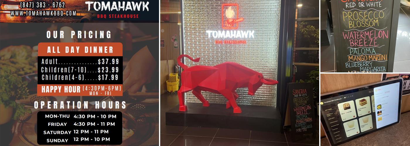 Tomahawk BBQ Steakhouse Menu