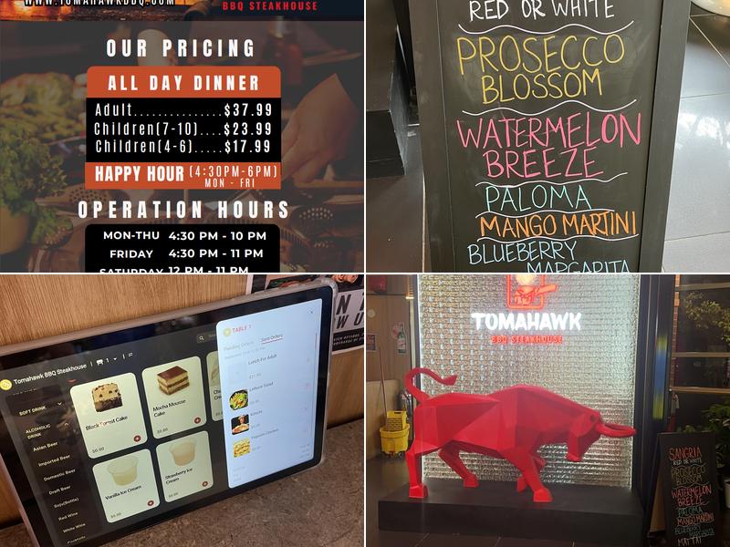 Tomahawk BBQ Steakhouse Menu