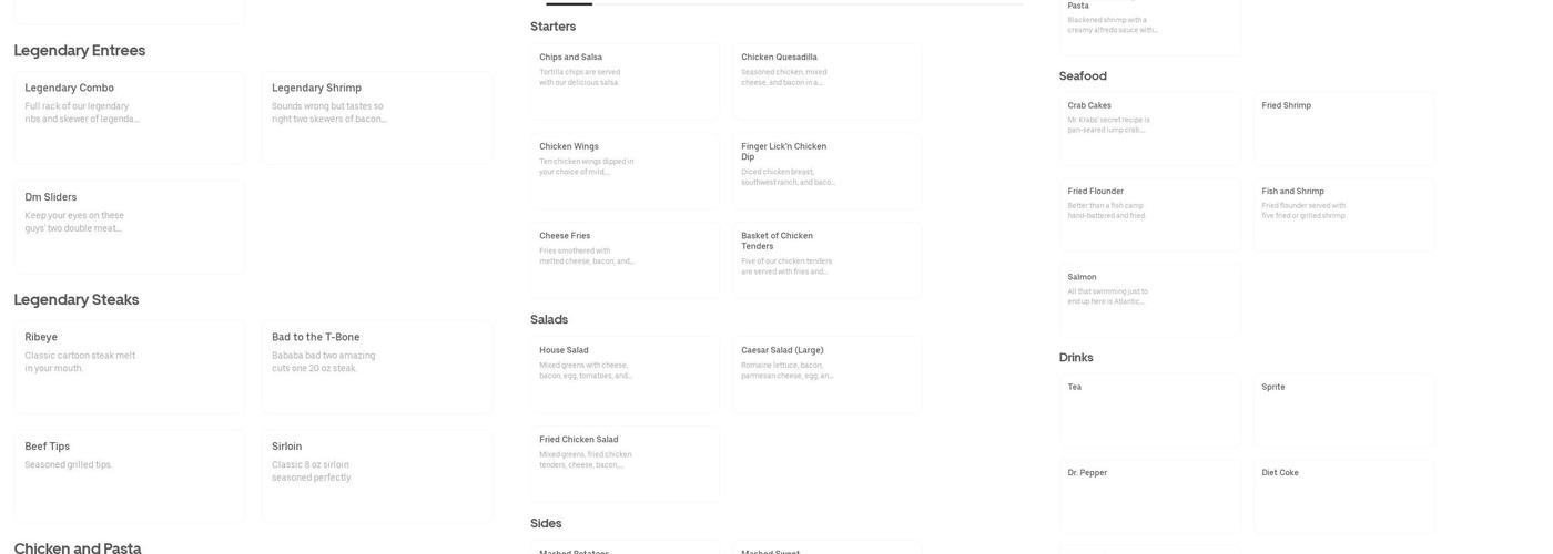 Pretty Please Custom Eats Menu