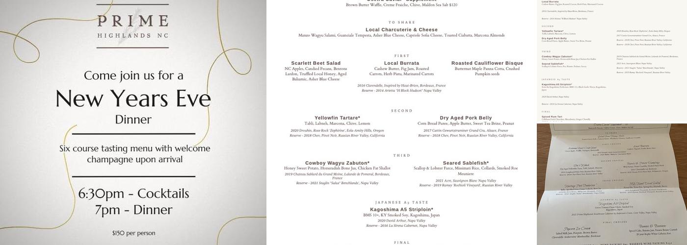 Roots & Vine Menu