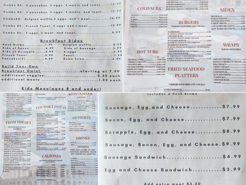 Posto Mio Italian Restaurant and Pizzeria Menu