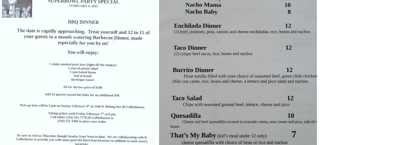 Nacho Mama Menu