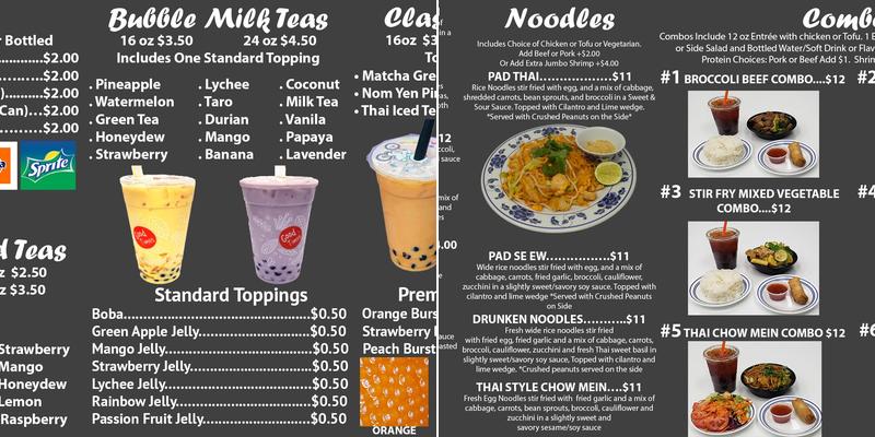 Vegan Thai Way Menu