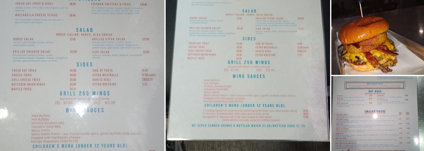 Grill250 Menu