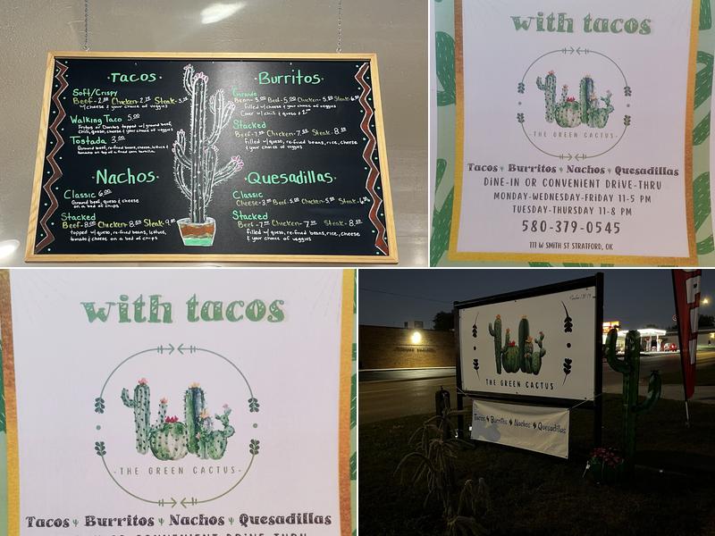 The Green Cactus Menu