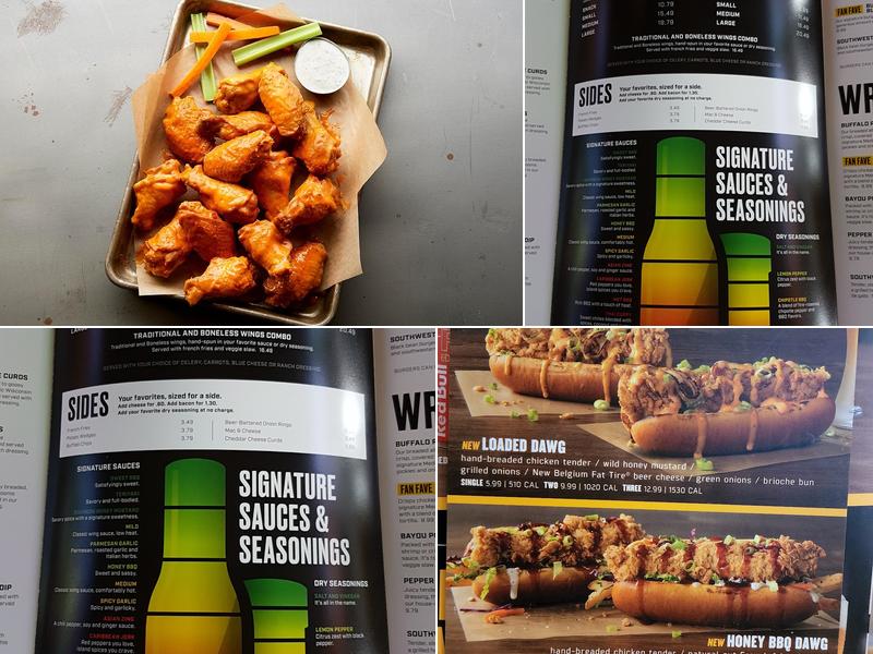 Buffalo Wild Wings Menu