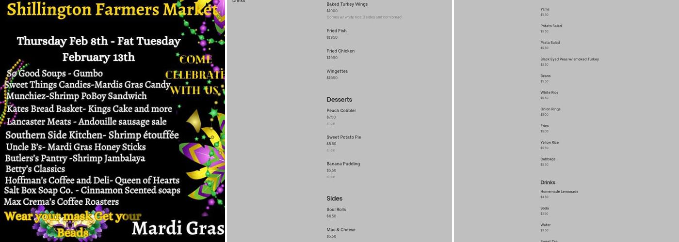 Southern Side Kitchen Menu